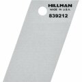 Hillman Angle-Cut Symbol, Character: Space, 1-1/2 in H Character, Black Character, Silver Background, Mylar 839212